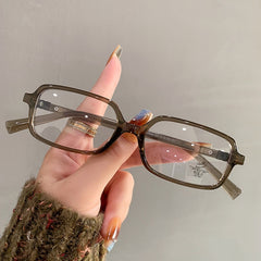 New fashion style tortoiseshell anti-blue light glasses women retro small square frame glasses