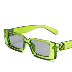 New clear green frame glasses Trend sunglasses Fashion UV protection sunglasses