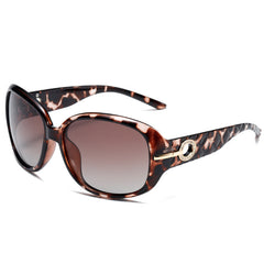 Polarized oversized women's square framed sunglasses fashion UV protection retro sunglasses