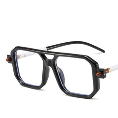 Custom logo double bridge leopard print sunglasses square gradient colorful sunglasses