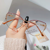 New Style Vintage Trend Metal Frame Anti -Blue Light Eyeglasses Fashion Personality Glasses Frame For Men and Women
