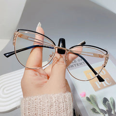 New Style Vintage Trend Metal Frame Anti -Blue Light Eyeglasses Fashion Personality Glasses Frame For Men and Women