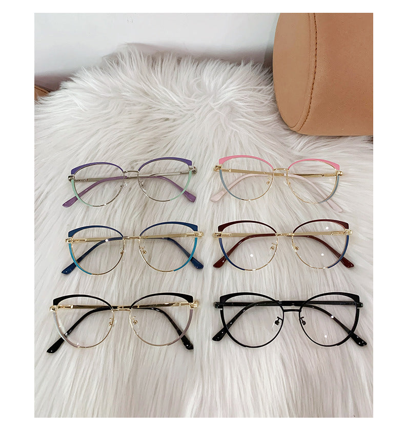 Hot sale cat eye candy colorful eyewear glasses photochromism anti blue light glasses