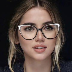 Custom logo cat eye metal frame glasses anti blue light glasses gradient colorful glasses