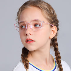 2025 New style round plastic frame kids glasses candy colorful girl glasses