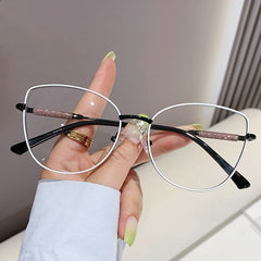 High quality fashion cat eyewear glasses candy colorful anti-blue-light glasses