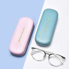 High quality candy colorful custom logo glasses case ins female portable male personality fashion cute case