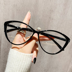 2025 Fashion TR90 Ultralight cat-eye frame for women ins retro anti-blue light glasses frame