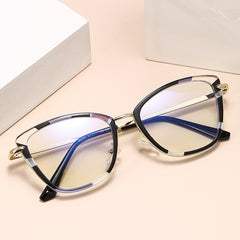 2025 new fashion cat eye optical frame female glasses anti-blue sunscreen glasses female