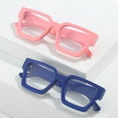 Classical glasses square leopard print glasses candy colorful anti blue light glasses