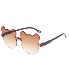 Cute bear shape sunglasses for kids high quality outdoor party kids sunglasses