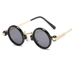 2025 Vintage metal frame reds lens sunglasses steam punk fashion sunglasses