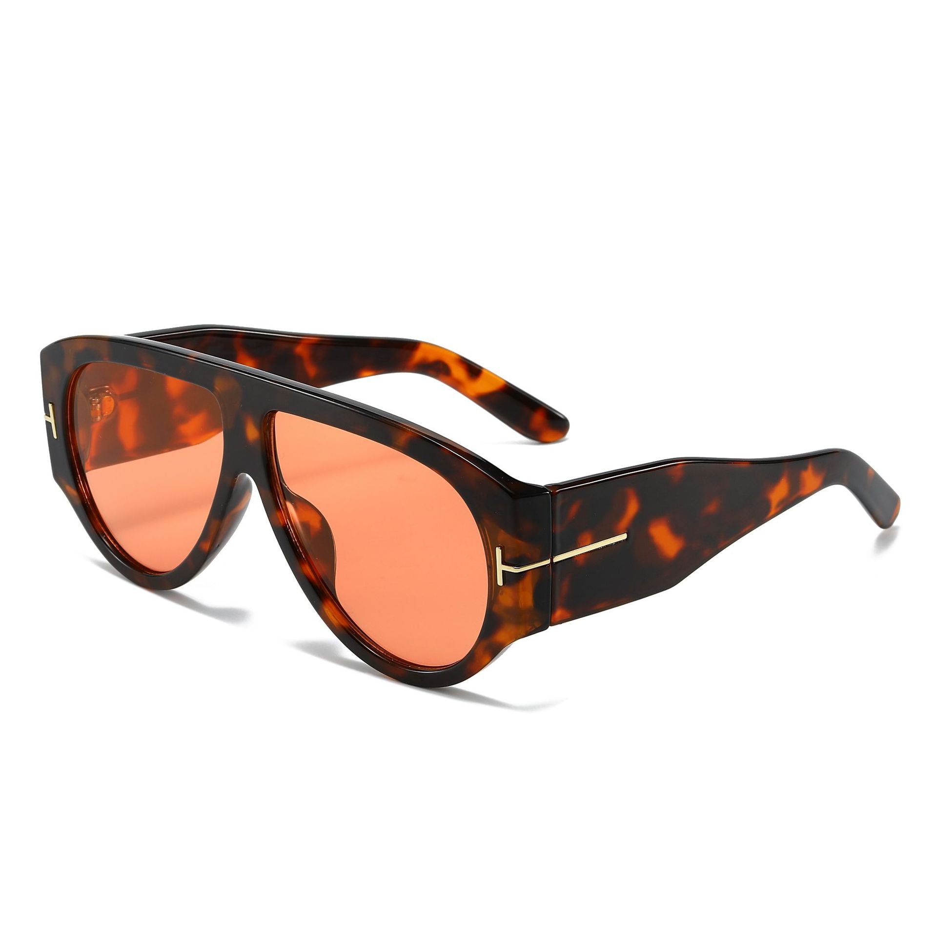 Custom logo uv400 leopard print sunglasses gradient colorful sunglasses