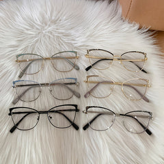 New fashion cat eye glasses anti blue light custom logo glasses