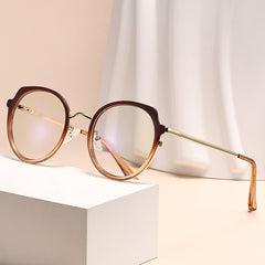 2025 New fashion color-changing optical frame female INS wind anti-blue glasses frame