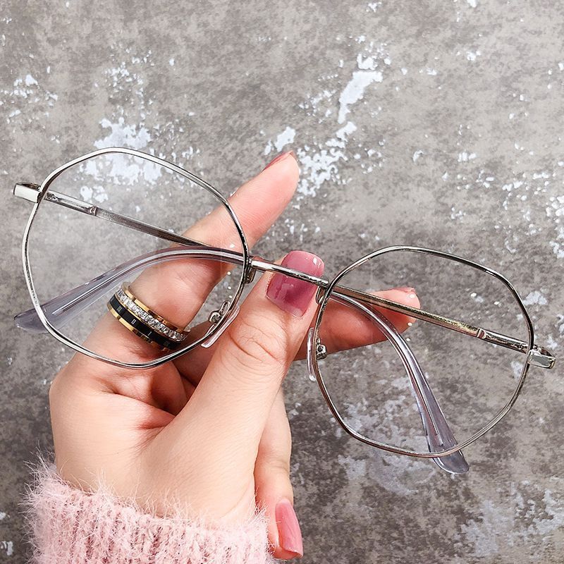 Vintage round glasses anti blur light glasses frame fashion computer reading glasses