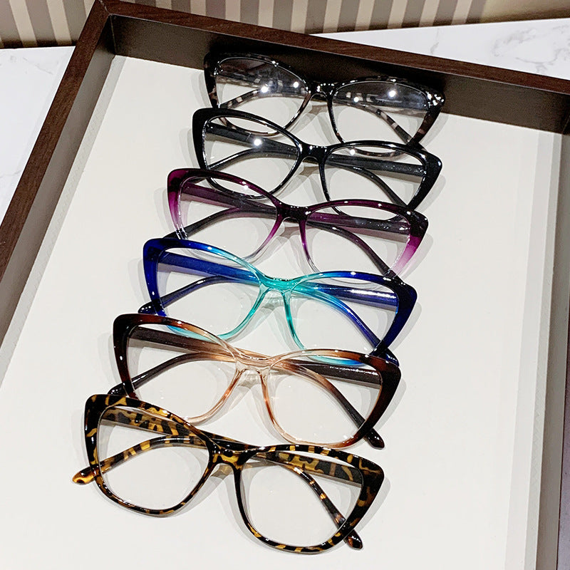 Fashion new style cat eye glasses tortoise shell anti blue light glasses frame