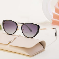 New fashion cat eye polarizing sunglasses female personality trend sunscreen sunglasses female