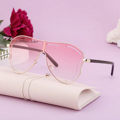 2024 new square-framed sunglasses female personality trend outdoor sunglasses female