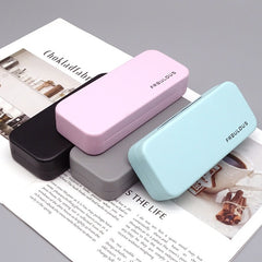 Custom logo colorful glasses case box square Fashion retro large frame high printing logo