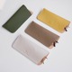 Custom logo colorful glasses case Soft leather glasses bag Portable ins storage bag