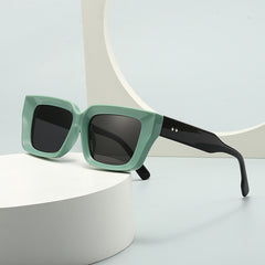 High quality brand designer square sunglasses uv400 gradient colorful sunglasses