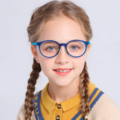 High quality comfort cute girl glasses candy colorful round frame glasses