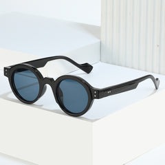 New round sunglasses personality matching round frame retro simple fashion sunglasses