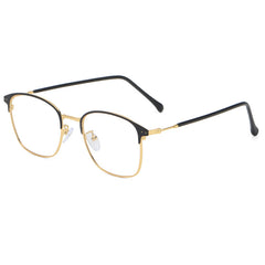 2025 New Style Half-Frame Glasses Photochromic Anti-Blue -Light Reading Unisex Glasses