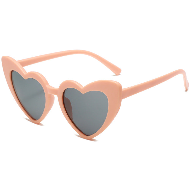 Fashion cute new style children sunglasses love heart shape funny party children sunglasses