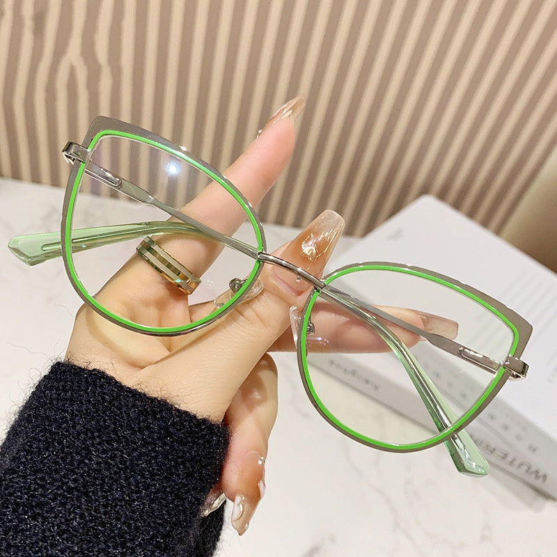 Fashion high quality deaigner glasses anti blue light eyewear glasses pink cat eye glasses