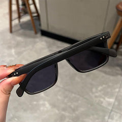 2025 Classic square rice staple sunglasses Vintage flat top driving sunglasses