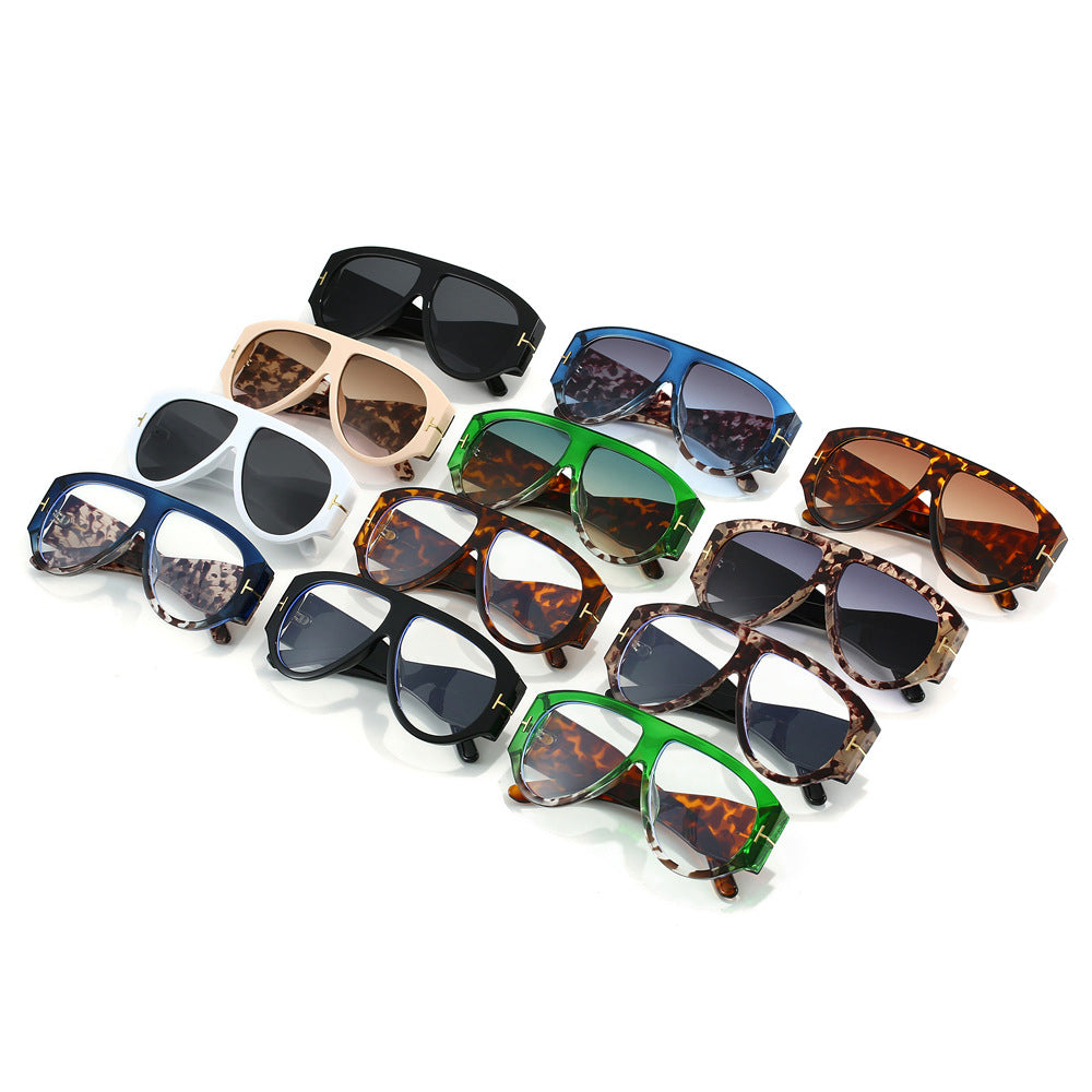 Custom logo uv400 leopard print sunglasses gradient colorful sunglasses