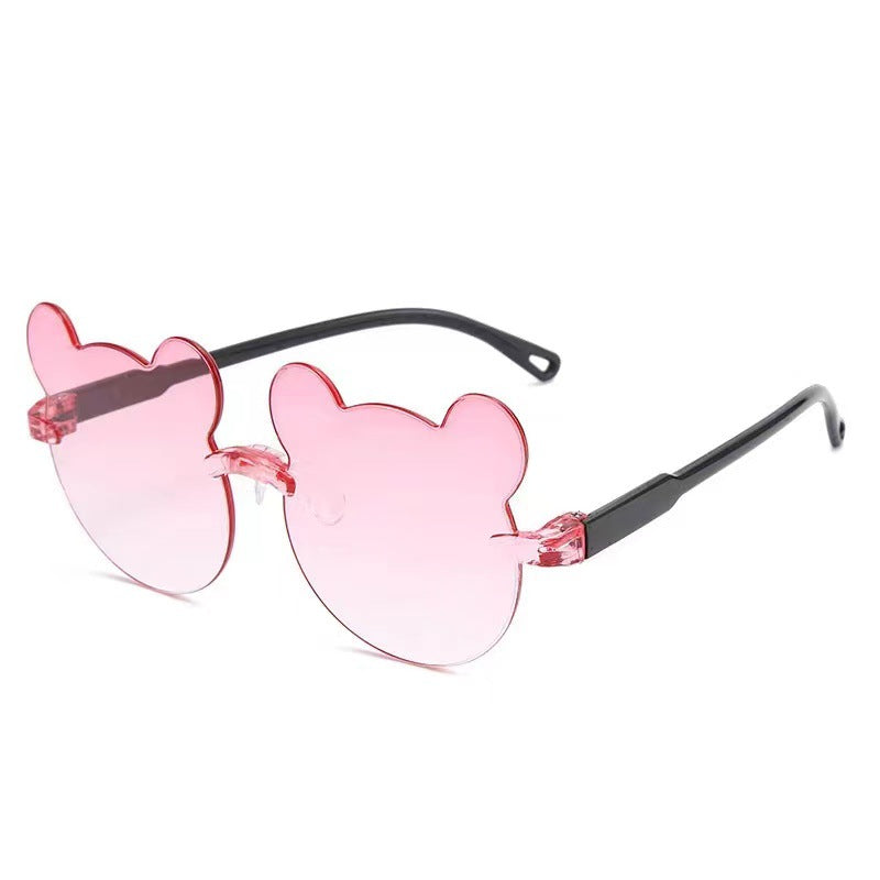 Cute bear shape sunglasses for kids high quality outdoor party kids sunglasses