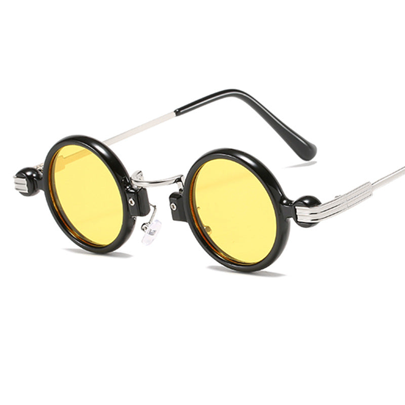 2025 Vintage metal frame reds lens sunglasses steam punk fashion sunglasses