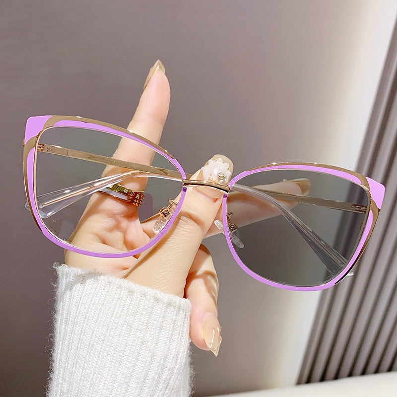 New style fashion trend anti-blue cat eye glasses cat eye candy colorful glasses