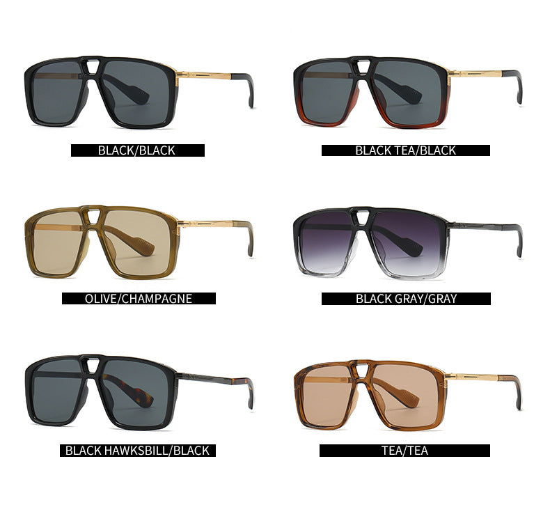 New fashion brand designer oversized sunglasses luxury acetate print sunglasses