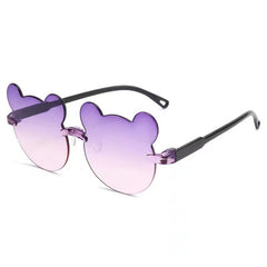 Cute bear shape sunglasses for kids high quality outdoor party kids sunglasses