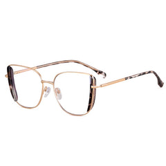 2025 High quality anti blue light Diamond glasses metal frame oversized glasses