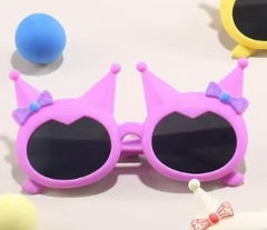 2025 New fashion cute sunglasses Kulomi shape frame girl kids sunglasses