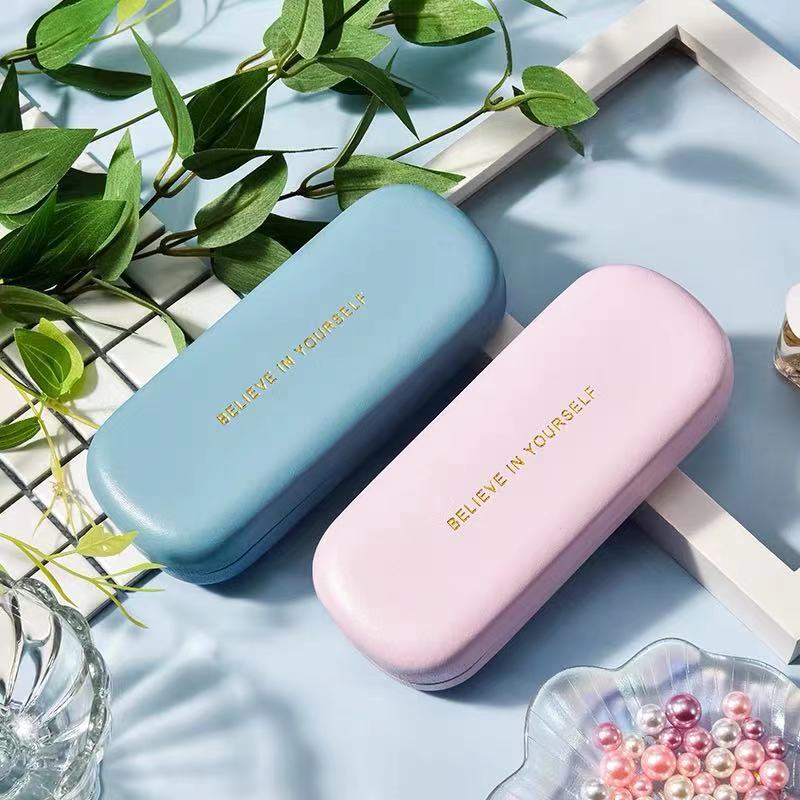 High quality candy colorful custom logo glasses case ins female portable male personality fashion cute case