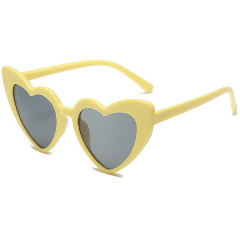 Fashion cute new style children sunglasses love heart shape funny party children sunglasses