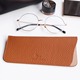 Custom logo colorful glasses case Soft leather glasses bag Portable ins storage bag