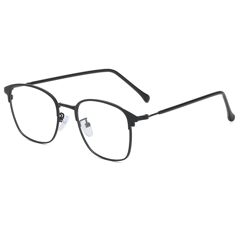 2025 New Style Half-Frame Glasses Photochromic Anti-Blue -Light Reading Unisex Glasses