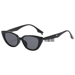 2025 New Fashion cat-eye uv400 sunglasses Fashion triangle glasses frame sunglasses