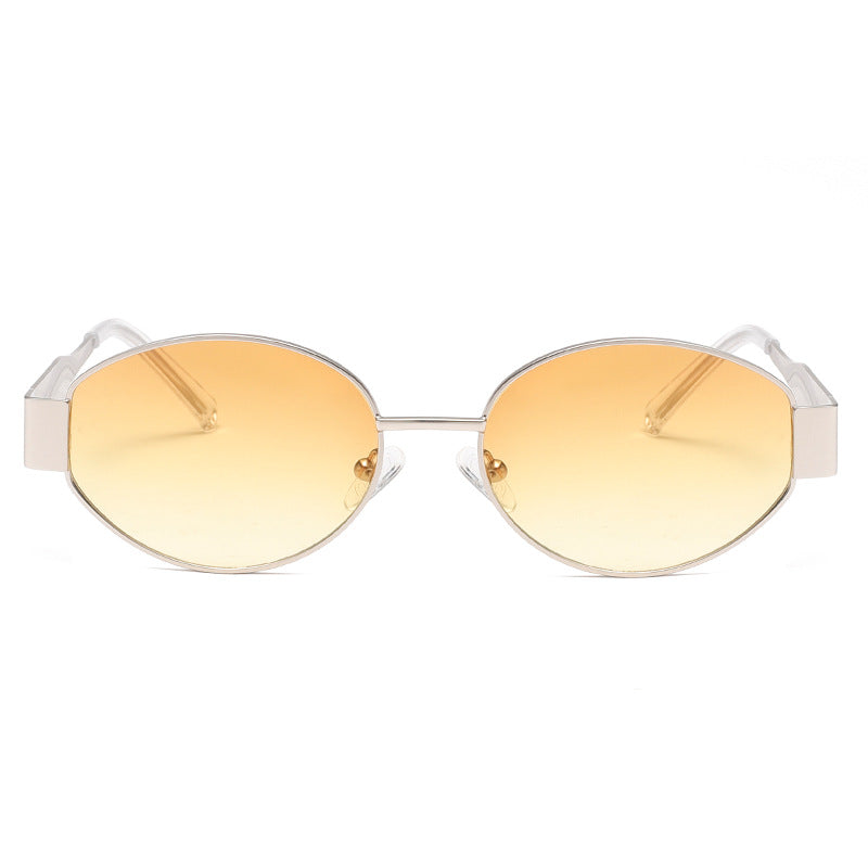 2025 New fashion small frame vintage sunglasses gradient colorful retro sunglasses