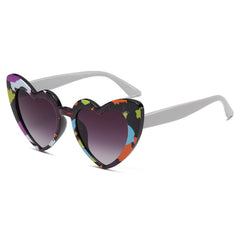 Wholesale candy colorful fashion sunglasses love heart shape party funny sunglasses