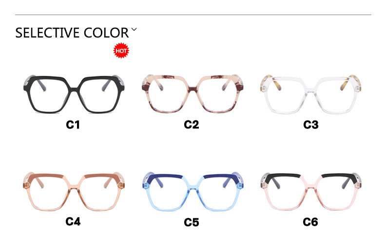 High quality anti blue light oversized glasses leopard print irregular frame glasses