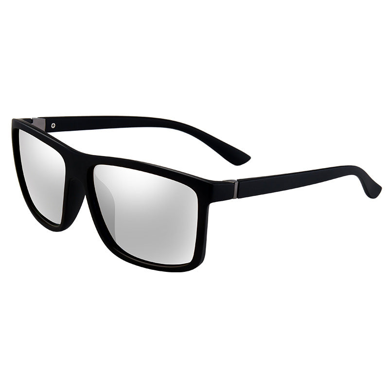 Vintage luxury orange lens sunglasses square ride silver colorful uv400 sunglasses