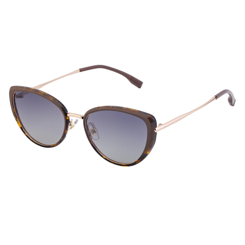 New fashion cat eye polarizing sunglasses female personality trend sunscreen sunglasses female